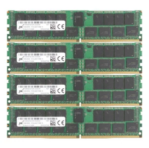Micron 4x 16GB PC4-2400T-RBB-10 2RX4 DDR4 2400Mhz Memory RAM REG-ECC Server D#4 - Picture 1 of 8