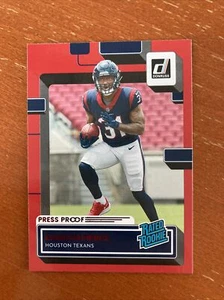 Dameon Pierce RED Press Proof Rated Rookie 2022 Panini Donruss #340 TEXANS NFL - Bild 1 von 2