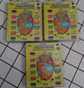 Sculpey XTREME CLAY Oven-Bake Clay, 42 PIECES NEW - Picture 1 of 8