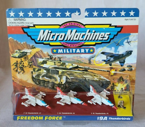 Micro Machines #9A Thunderbirds NIP Freedom Force F-16 #1 #3 #5 Military 1995