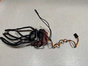 Turnigy Trackstar Brushless Turbo 120A ESC V2 1/12 or 1/10 w/ Aluminum Fan - Picture 1 of 3