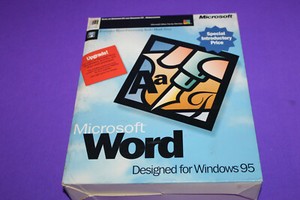 Vintage Microsoft Word MS for Windows 95 & NT Upgrade Floppy Disks 3.5"