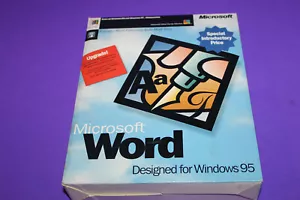 Vintage Microsoft Word MS for Windows 95 & NT Upgrade Floppy Disks 3.5" - Picture 1 of 10
