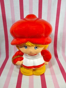 Süße Vintage Erdbeere Shortcake Keramik Münzbank mit Stopfen von UOGC Taiwan - Bild 1 von 15