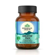 Organic India Breathe Free Veg 60 Capsule For Respiratory & Congestion Relief