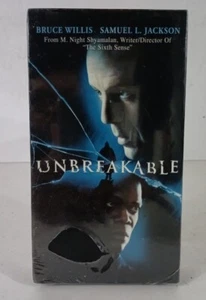 Unbreakable VHS Movie Starring Bruce Willis & Samuel L. Jackson - New Sealed - Picture 1 of 5