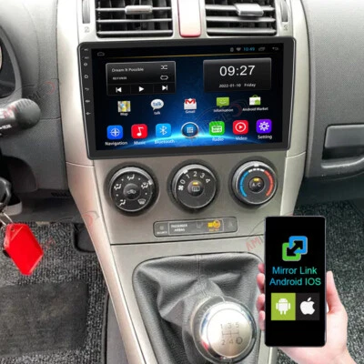 10.1" Android 13.0 Autoradio Für Toyota Auris E15 2006-2012 GPS Navi WIFI BT RDS - Bild 1 von 4