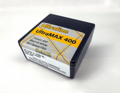 Ultrafine Ultra Max 400 100FT Roll Black and White T-Grain Vari-Speed Film - Image 1 of 4