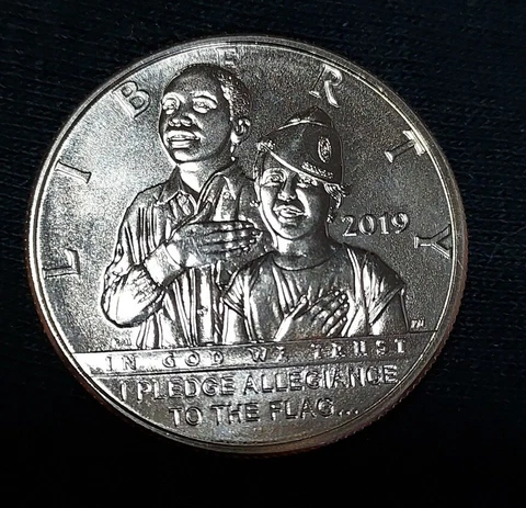 2019 AMERICAN LEGION 100TH ANNIVERSARY BU / UNCIRCULATED HALF DOLLAR - COIN ONLY Cover