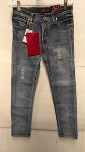 NEW GIRL'S LAVD STRETCH DISTRESSED JEANS - Picture 1 of 7