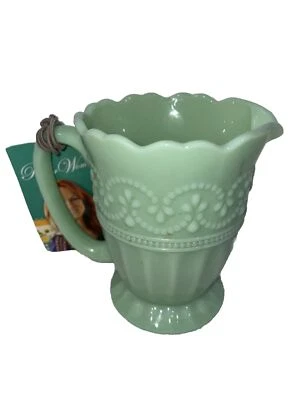 Pioneer Woman Timeless Jade Embossed Creamer Beautiful New With Tag - Image 1 of 4