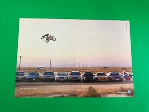 2001 2002 VOLKSWAGEN BEETLE BUG VW ORIGINAL PRINT AD ADVERTISEMENT 2 PAGE - Picture 1 of 1
