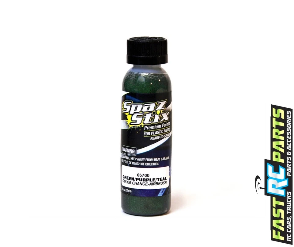 Spaz Stix Color Change Airbrush Ready Paint Green/Purple/Teal 2oz SZX05700 - Image 1 of 1