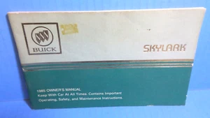 Buick Skylark 85 1985 manual del propietario - Imagen 1 de 1