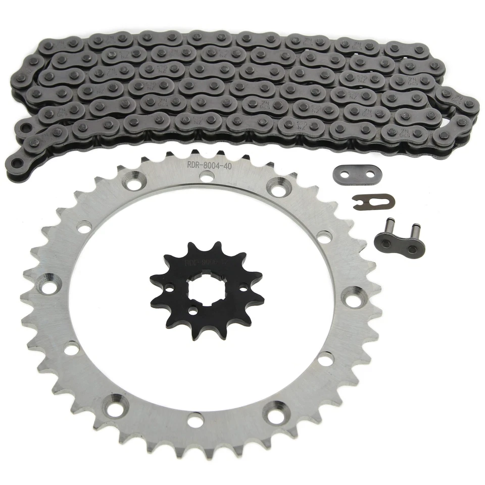 Yamaha YFZ350 350 1995-2000 cadena Banshee y piñón plateado 12/40 Foto 1 de 1