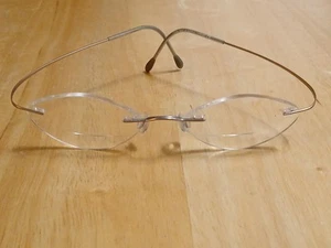 Silhouette 7395 6073 Matte Gold 17 135 Rimless Eyeglasses Frame Austria - Picture 1 of 5