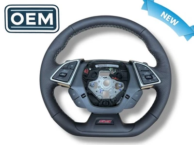 16-23 GM Camaro Black Leather Steering Wheel Paddle Shift New OEM 87865410 - Image 1 of 4