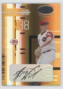 Espejo 2005 Leaf Certified Materials Mirror Gold Signatures/25 Ryan Wagner #167 automático - Imagen 1 de 3