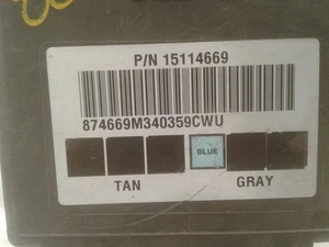 Chassis ECM Body Control BCM Front Fuse Box Side Fits 02-05 ENVOY 648324 - Picture 1 of 3