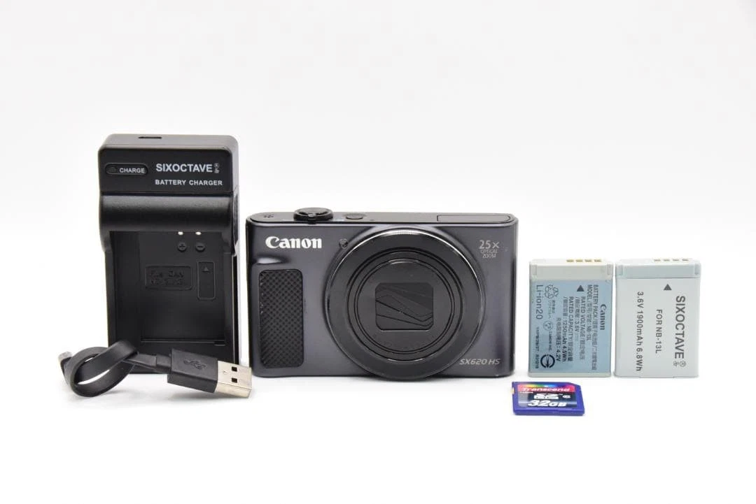 ◻【美品】Canon PowerShot パワーショット SX620 HS Canon PowerShot SX620 HS - 20.2 MP, 1080p, 25x Zoom, Wi-Fi, NFC