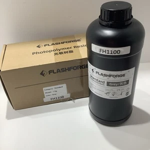 Flashforge LCD 3D Printer 405nm Standard Photopolymer Resin FH1100 Grey, New - Picture 1 of 7