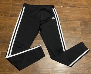 Adidas Aeroready Black & White Activewear Pants Size XL 16 Youth EUC - Picture 1 of 8