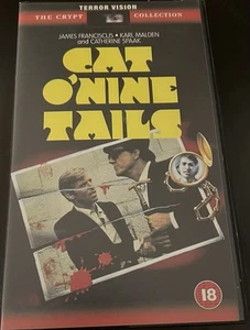 CAT O NINE TAILS VIDEO VHS RARE HORROR THRILLER KARL MALDEN DARIO ARGENTO - Imagen 1 de 2