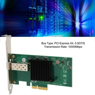 .›PCIe Network Card 10000Mbps PCI Express X4 5.0GT/s SFP LC Optical Fiber Gigabi - Image 1 of 4