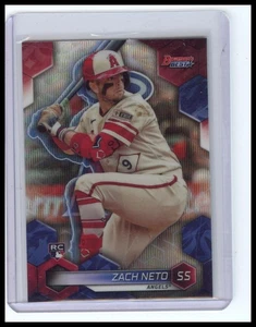 2023 Bowman's Best #8 Zach Neto Wave Refractors - Picture 1 of 2