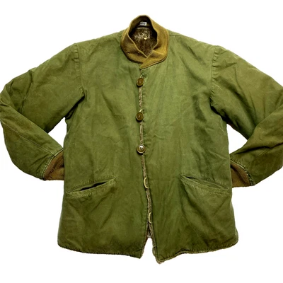 US ARMY Field Jacket WWII WW2 Korean War Mens 38-40 M43 M-1943 Pile Liner OD - Image 1 of 4