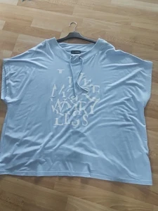 DORIS STREICH SWEATSHIRT  54 Lagenlook   Überwurf Viskose Übergröße HELLBLAU  - Bild 1 von 3