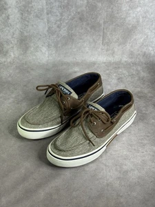 Talla 8.5- Zapato de barco Halyard para hombre Sperry Chambray chocolate/bronceado - Imagen 1 de 8