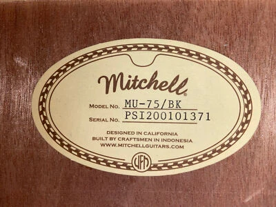 Ukelele de concierto Mitchell MU75BK negro Foto 1 de 4