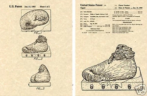 Jabba the Hutt Patent Art Print READY TO FRAME!!!! George Lucas Star Wars US - Picture 1 of 1