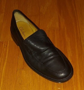 COLE HAAN C05656 MEN'S BLACK LEATHER MOC TOE SLIP-ON LOAFERS SIZE 10 M - Picture 1 of 14