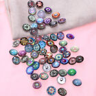 20 Pcs Charm Buttons Exotic Round For Crafts Swing Snap Fastener