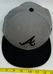 Sombrero ajustado para hombre Atlanta Braves New Era 7 gris nuevo sin etiquetas - Imagen 1 de 4