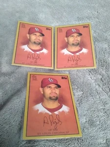 Albert Pujols 2008 Topps T205 Heritage Series 400 Baseball card #TCP1 lot of 3 - Picture 1 of 1
