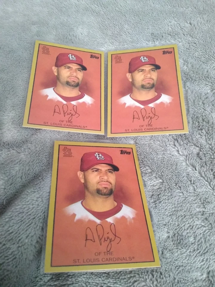 Albert Pujols 2008 Topps T205 Heritage Series 400 Baseball card #TCP1 lot of 3 - Image 1 of 1