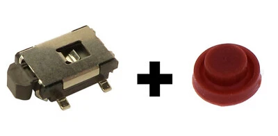 Kit Riparazione Pulsante SMD 045899 Interruttore per Sennheiser EW Serie G2 + Tappo Rosso