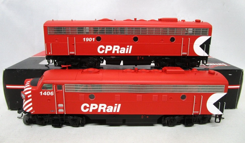 Intermountain HO Scale CP Rail EMD F9 AB Diesel Locomotive Set - Image 1 of 4