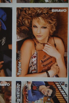 Taylor Swift - 2009 Bravo card on uncut sheet - complete magazine - ultra rare ! - Bild 1 von 4