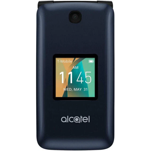 Alcatel Go Flip - 4 GB - Blue (Mint Mobile T-Mobile Unlocked US Mobile Metro Straight Talk SIMPLE Mobile Ting Cricket Wireless Sprint PC mobile AT&T)