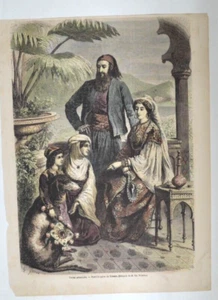 Druck einer wohlhabenden jüdischen Familie in Algerien von 1890 - siehe vollständige Beschreibung. - Bild 1 von 6