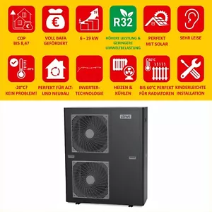 Wärmepumpe Altbau A+++ Wärmepumpe 16 kW Inverter Luft Wasser Monoblock BAFA Modu - Bild 1 von 3