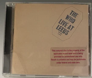 The Who, "Live at Leeds", Promo, Blues Rock CD, MCA (1995) - Picture 1 of 3