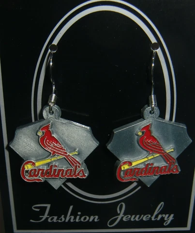 St. Louis Cardinals Dangle Earrings Licensed MLB Baseball Jewelry Cover
