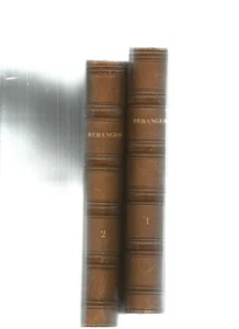 OEUVRES COMPLETES DE P.J. DE BERANGER TOME 1 ET 2 - Bild 1 von 1