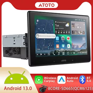 ATOTO 10" Android 13 Car Radio Stereo GPS Wireless Carplay Android Auto 8G+128GB - Picture 1 of 12
