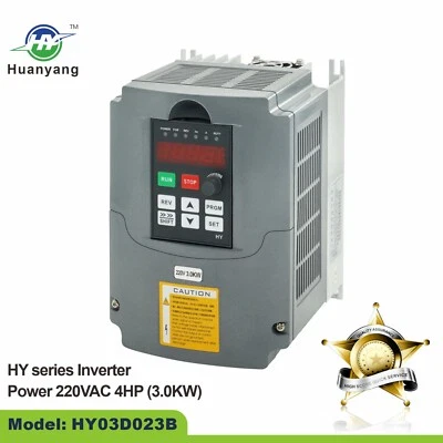 Huanyang VFD 220V 3kW 4HP Variable Frequency Drive Inverter Convert for Motor